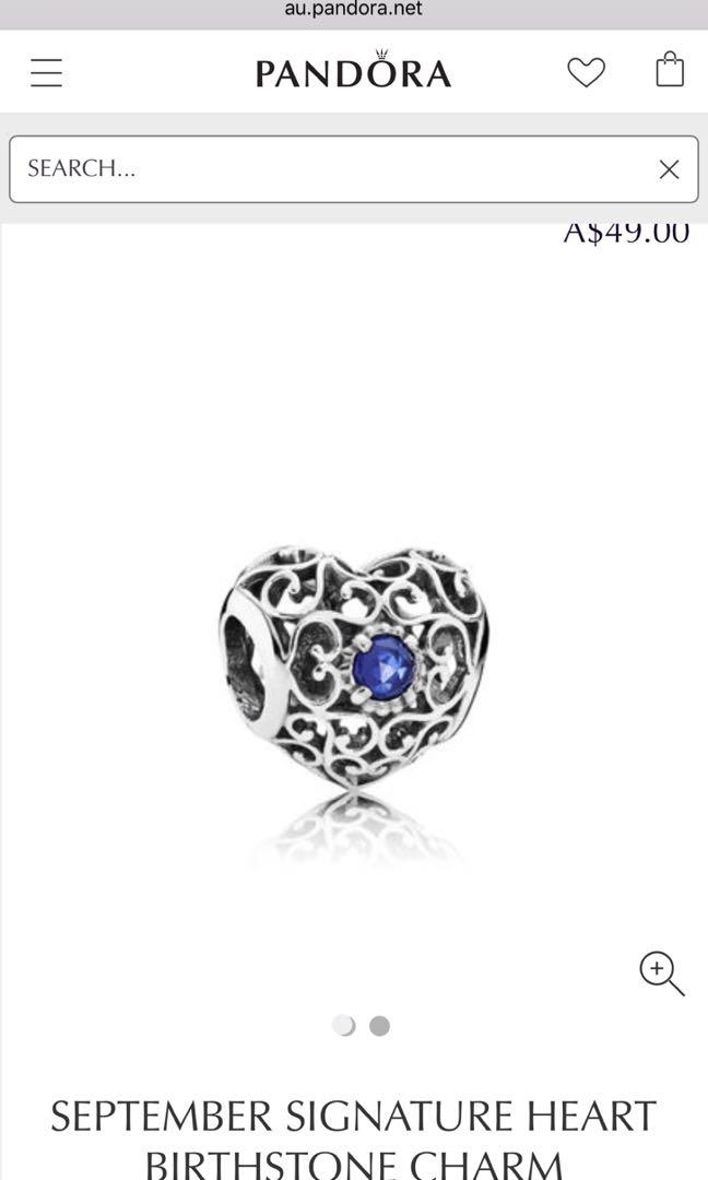 Pandora charms store september birthstone