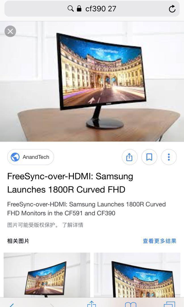 samsung cf27390, Computers & Parts & Accessories, Monitor Screens on Carousell