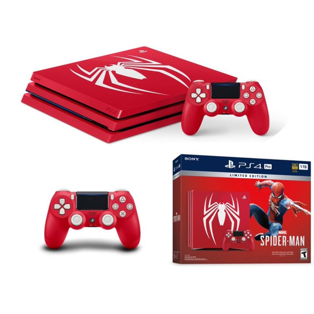 Sony PlayStation 4 PS4 Pro 1TB Marvel Spider-Man Limited Edition