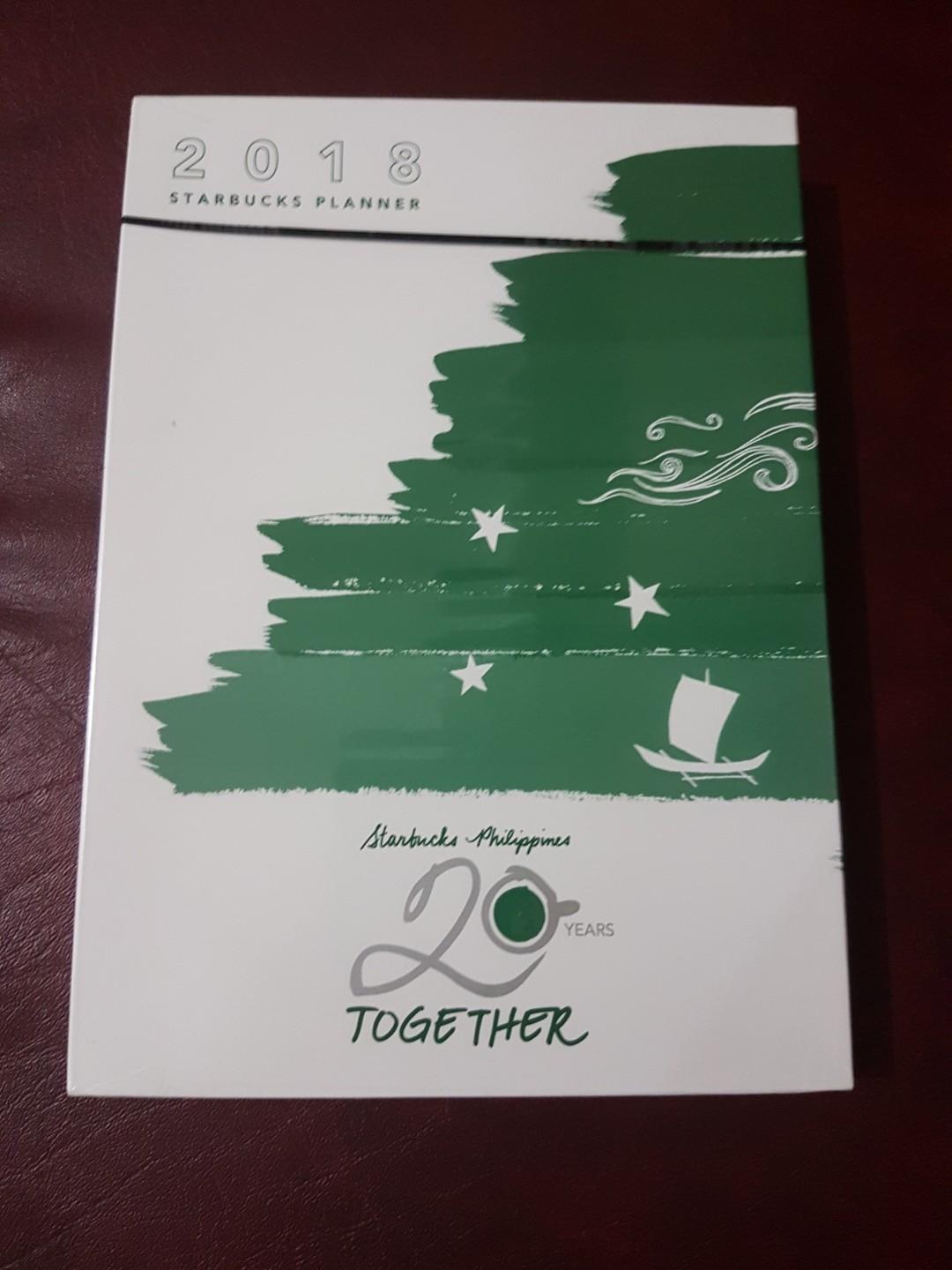 Starbucks planner 2018 dark brown unopened (Category: Stationery & School Supplies) located in Manila. Submitted by twishaishere (Listing ID 190218348, Image 1). Description: Complete package, box unopened With starbucks card, stencil, calendar cup, coupons See pics of how it looks like from photos grabbed from google and my own current planner :) -will attach in a while #starbucks #starbucksplanner #starbucksplanner2018 #planner2018 #2018planner