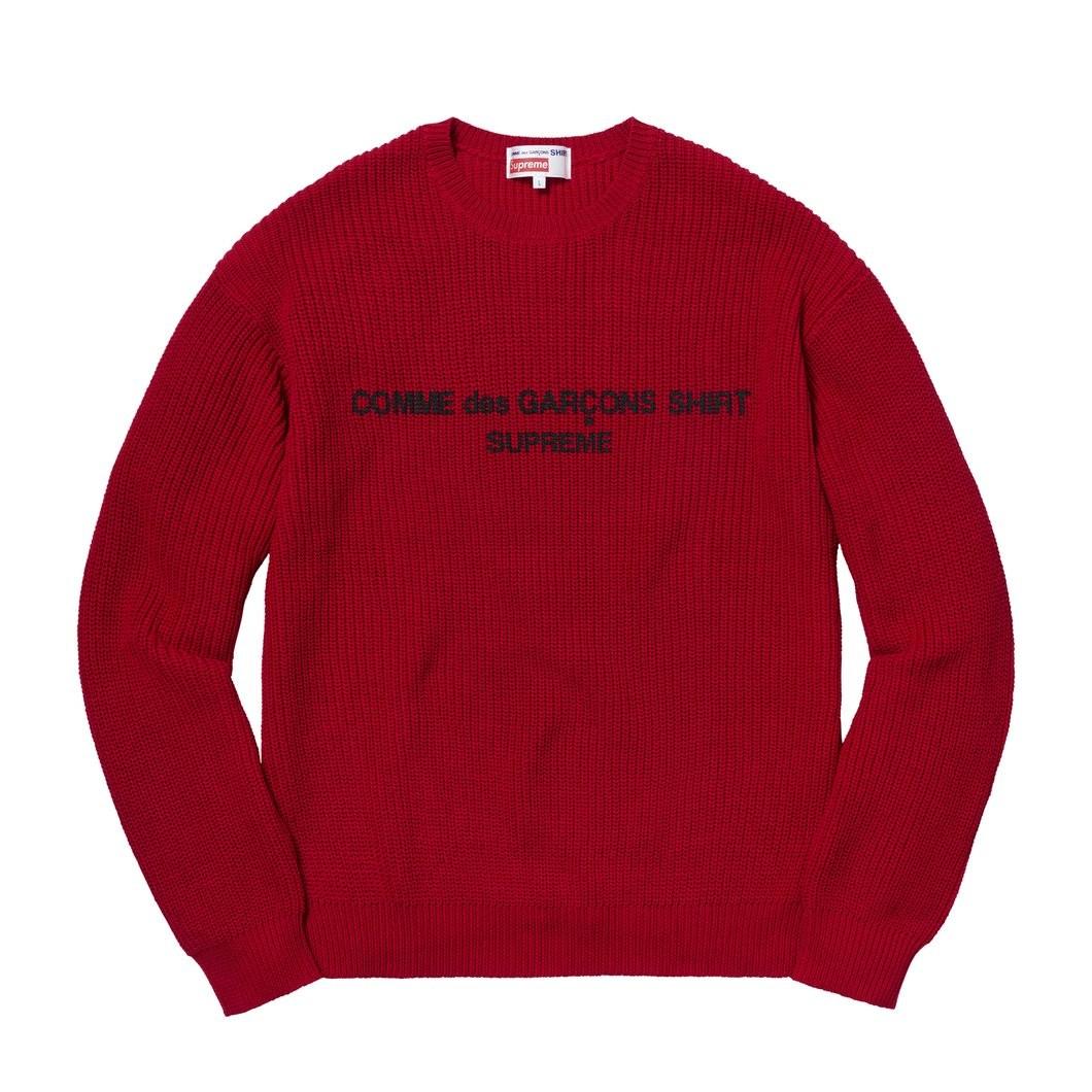 supreme comme des garcons shirt sweater