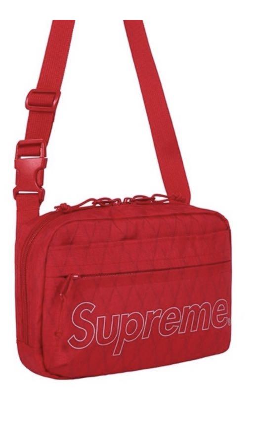 Supreme FW18 Shoulder Bag Red, Men's Fashion, Bags, Sling Bags on 