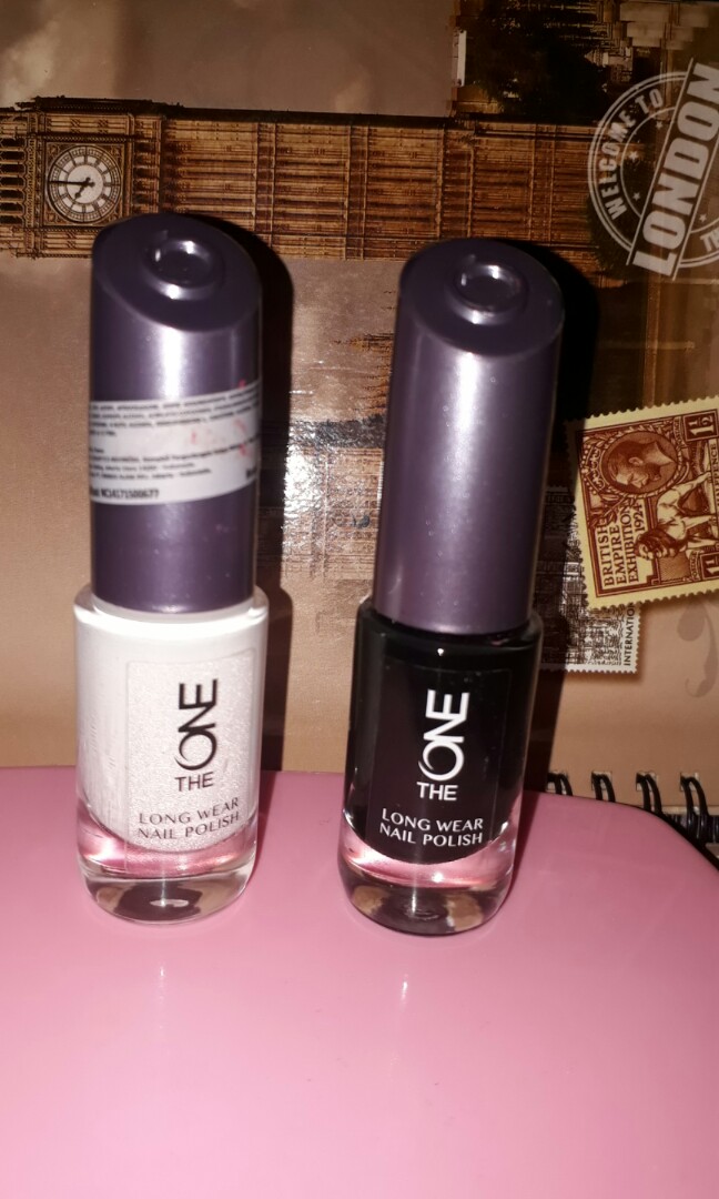 The One Long Wear Nail Polish Black White Oriflame Cat Kuku Hitam Cat Kuku Putih Pewarna Kuku Hitam Pewarna Kuku Putih Cutek Hitam Cutek Putih