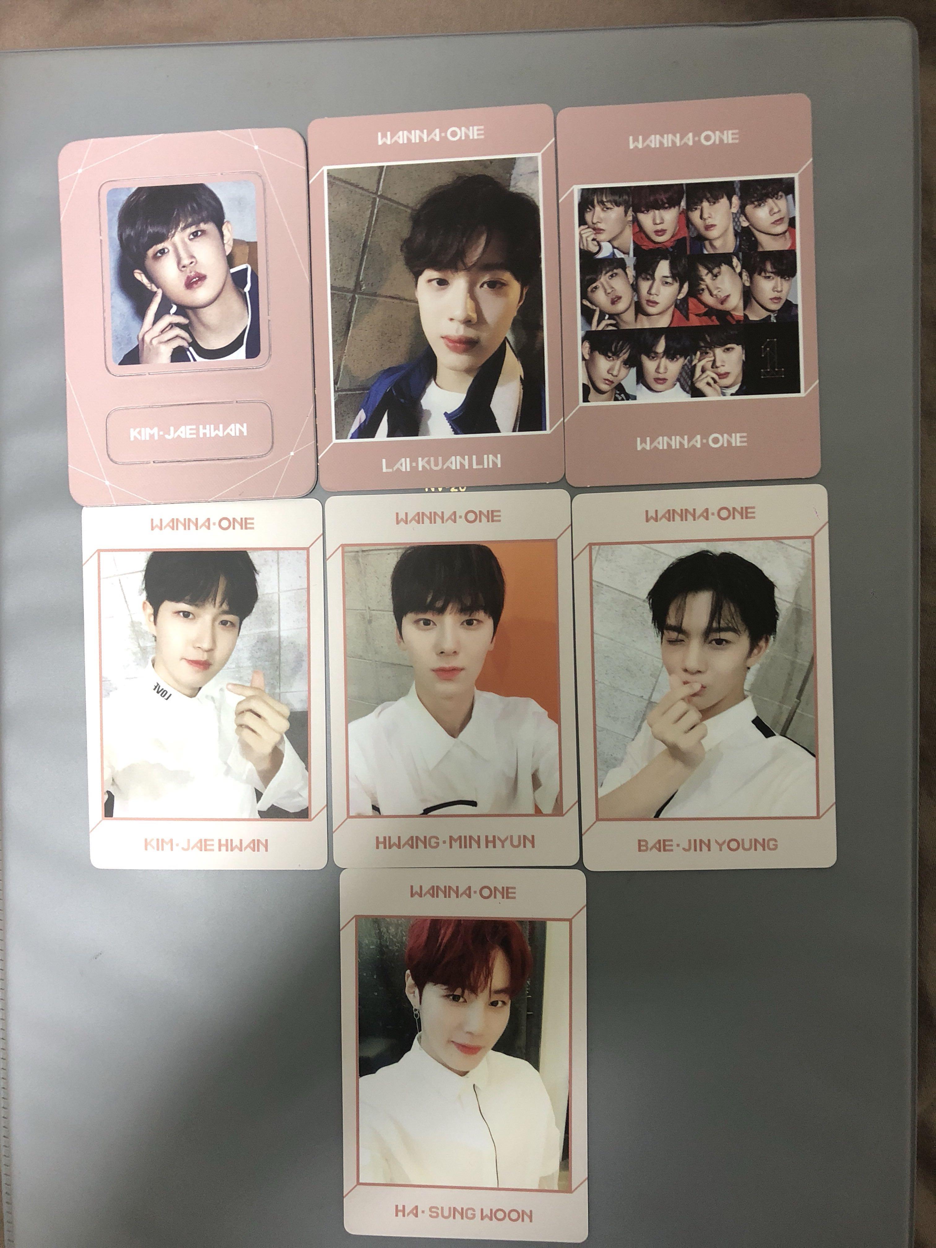 Wanna One Undivided Wanna One and Artbook Version Photocards 