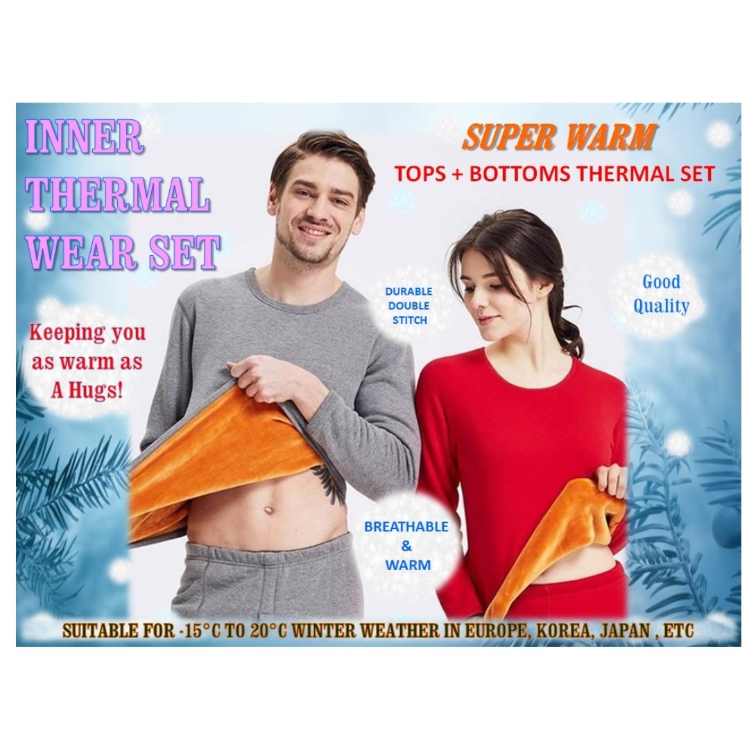 Winter Thermal Innerwear Set For Ladies And Men Xl Xxl Andxxxl