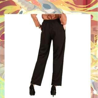 LLOYD WOMEN BLACK WIDE-LEG SLACKS #everything18