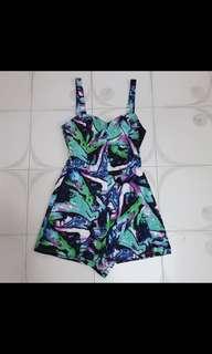 Brush stroke romper
