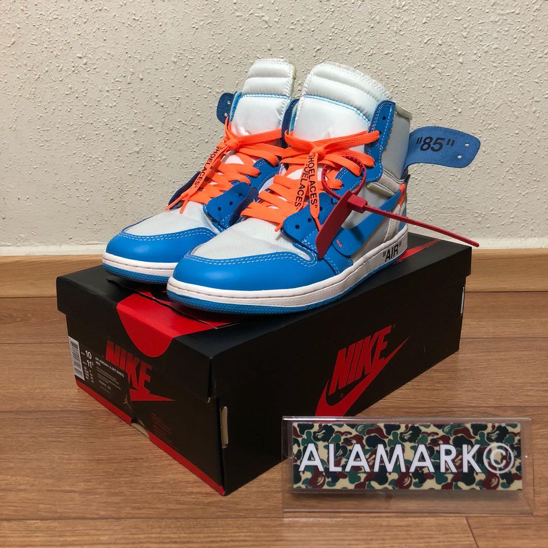 off white unc 1 orange laces