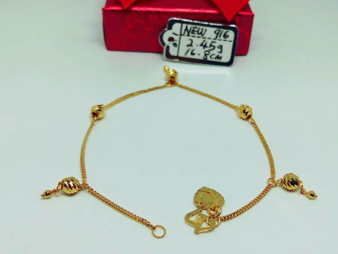 Authentic New 916 Rantai Tangan Mesin Padu Luxury Accessories On Carousell