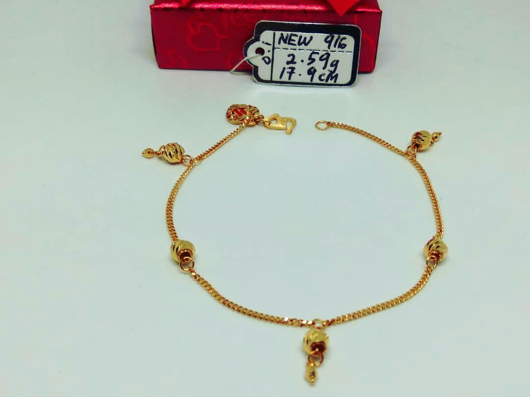 Authentic New 916 Rantai Tangan Mesin Padu Luxury Accessories On Carousell