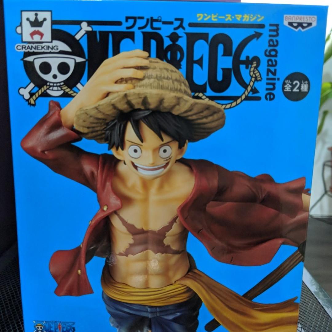 Banpresto One Piece Magazine Figure - Monkey D Luffy With Flag, Hobbies &  Toys, Toys & Games On Carousell