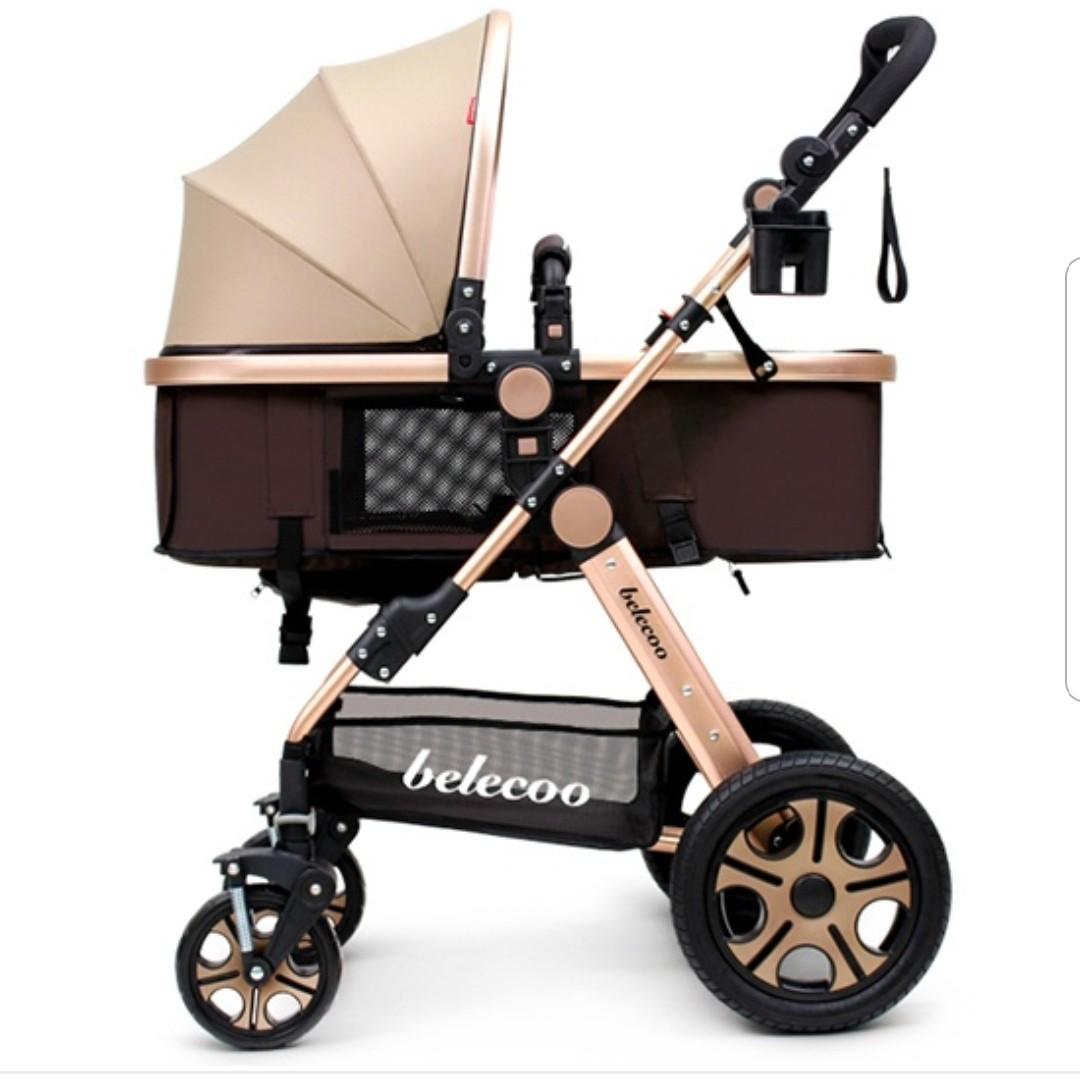Belecoo stroller shop rose gold