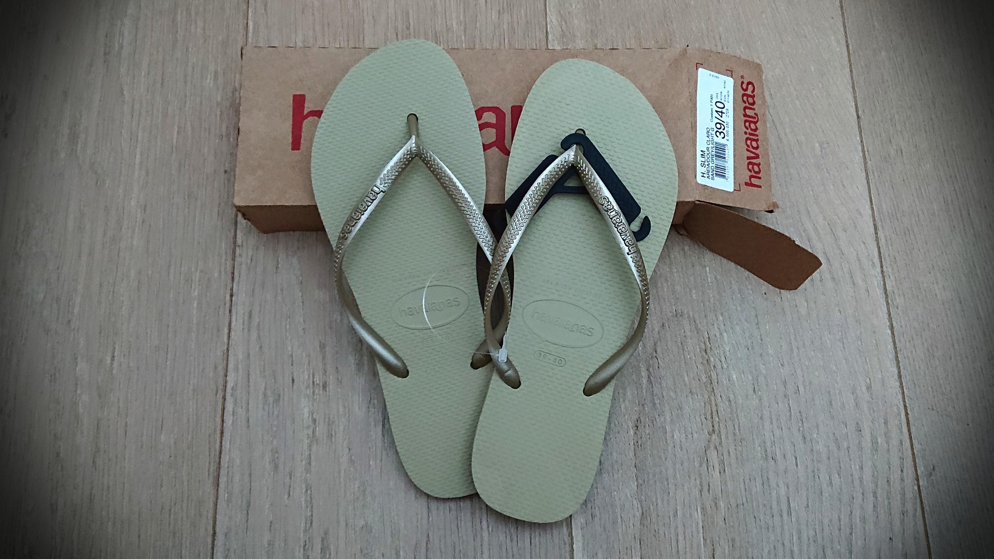 havaianas slim sand grey