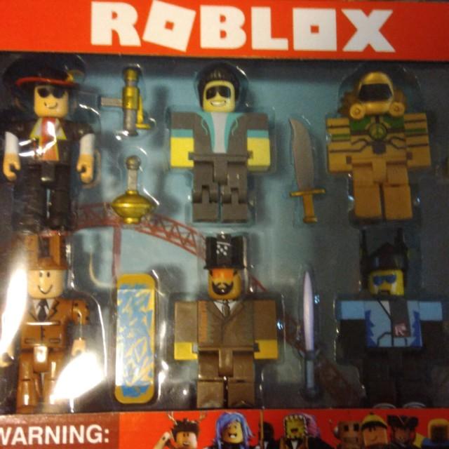 Brandnew 6pcs Roblox Toy With Weapons And Skateboard Toys Games Toys On Carousell - d c c new logo roblox