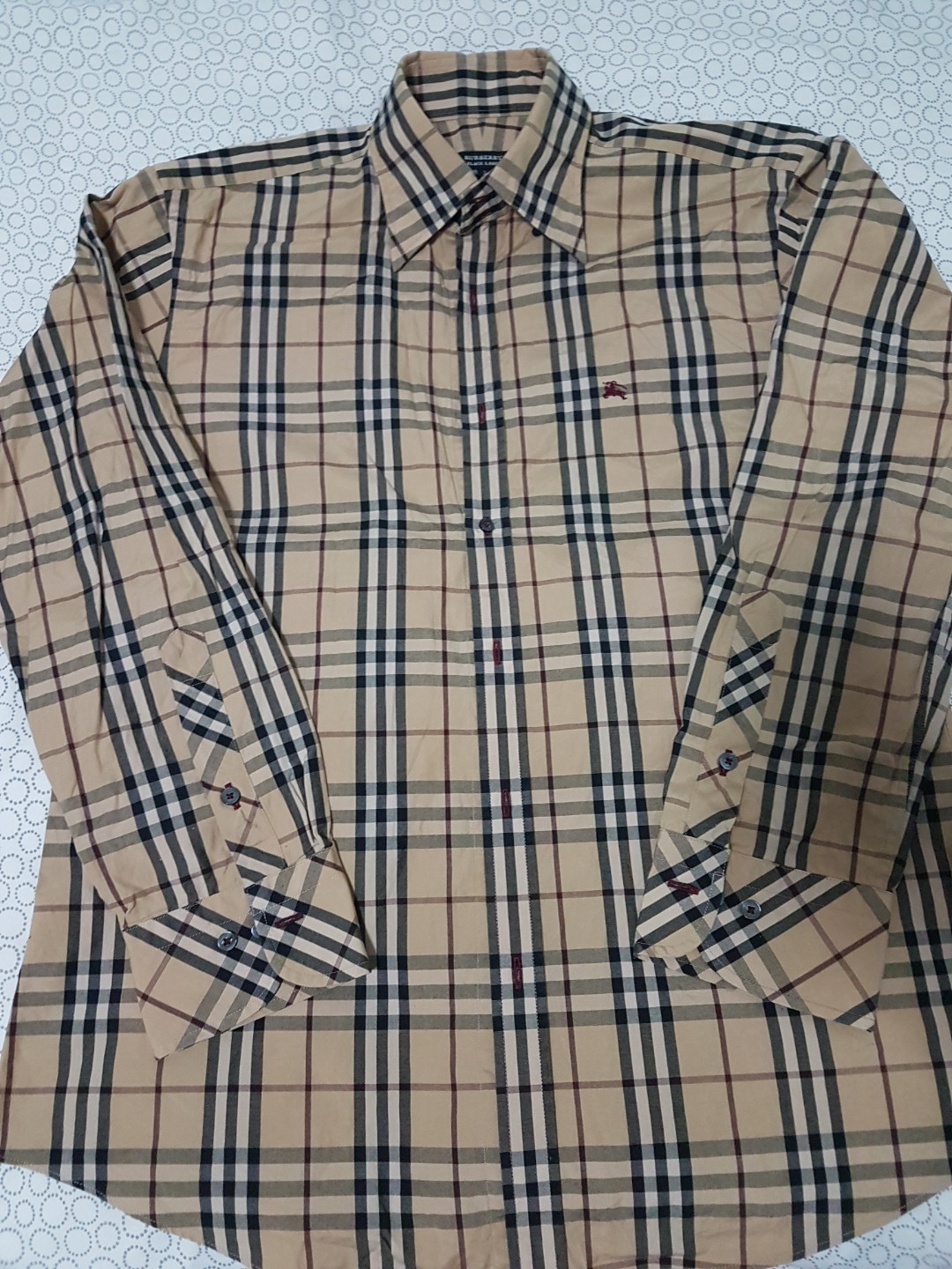 burberry black button up