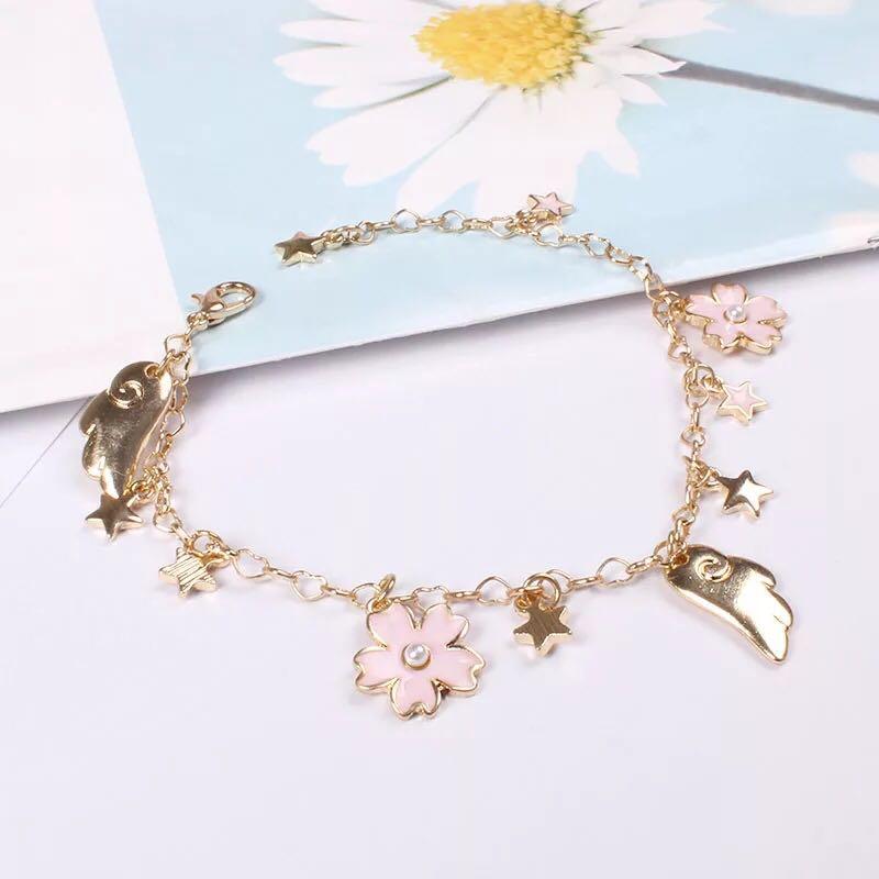 Cardcaptor Sakura Flower Bracelet Women s Fashion Jewelry Organisers Charms on Carousell