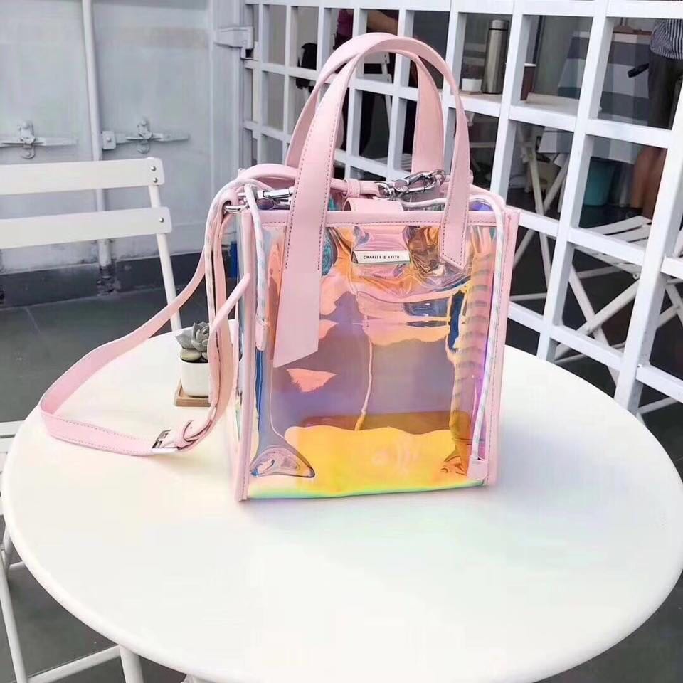 Charles and keith clear bag outlet
