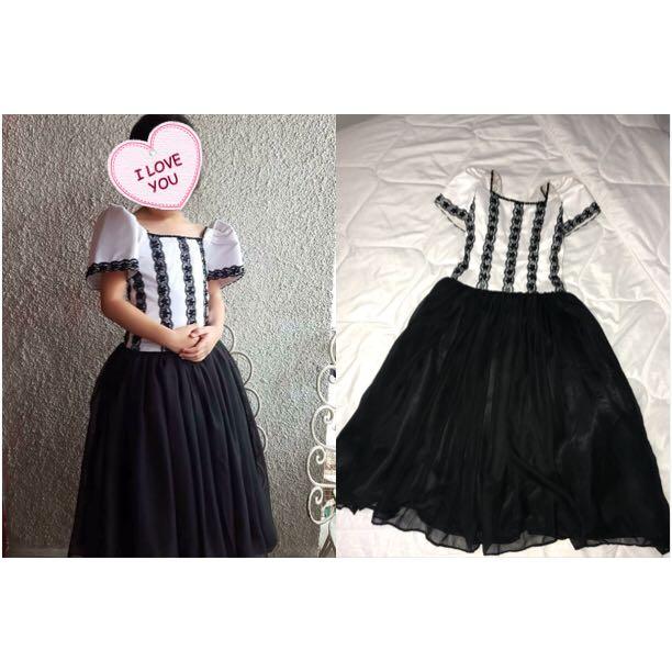 black and white filipiniana
