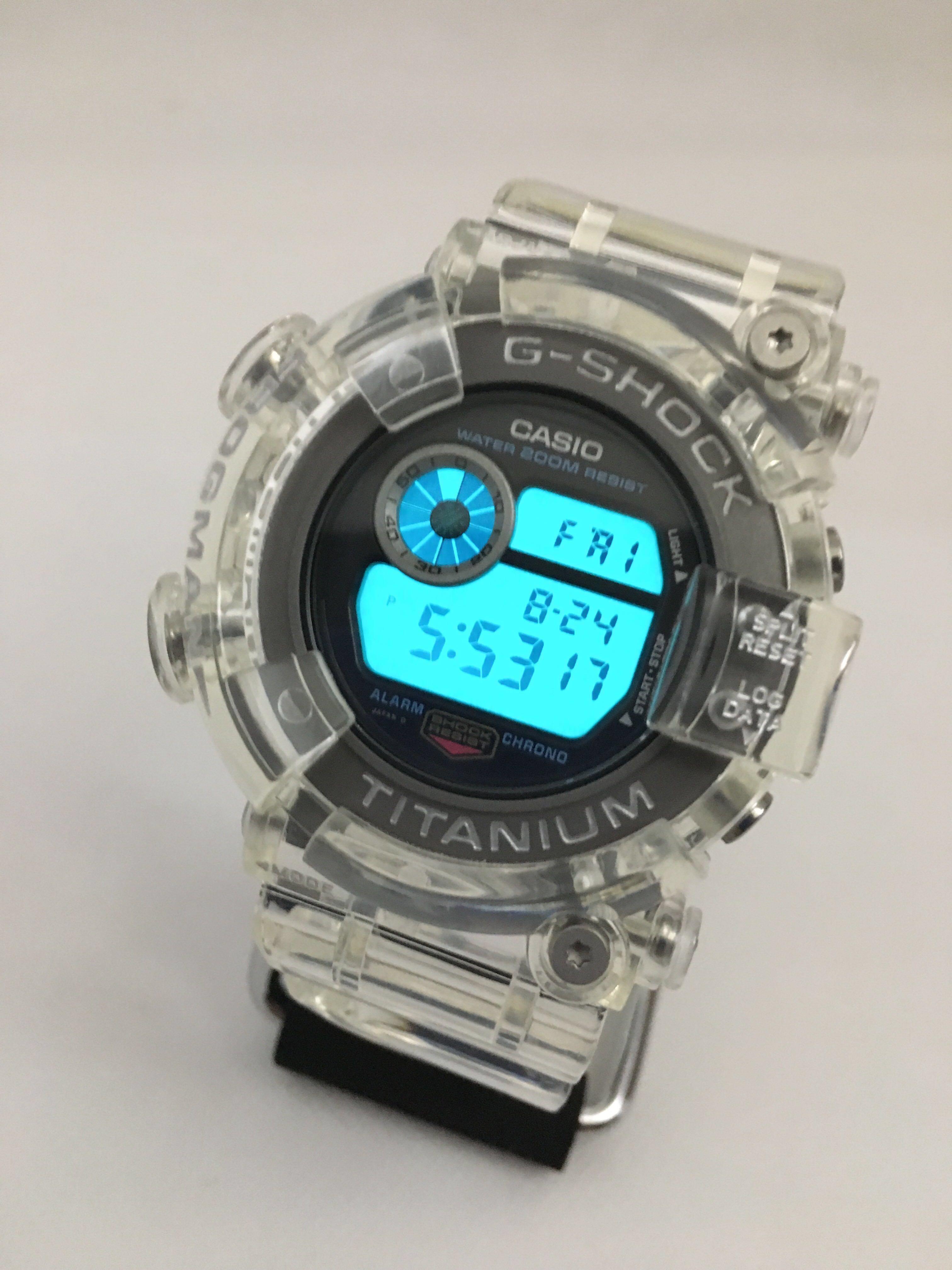 G Shock Frogman 1st DW8200 Dive Watch Fitted Aftermarket Crystal Gloss