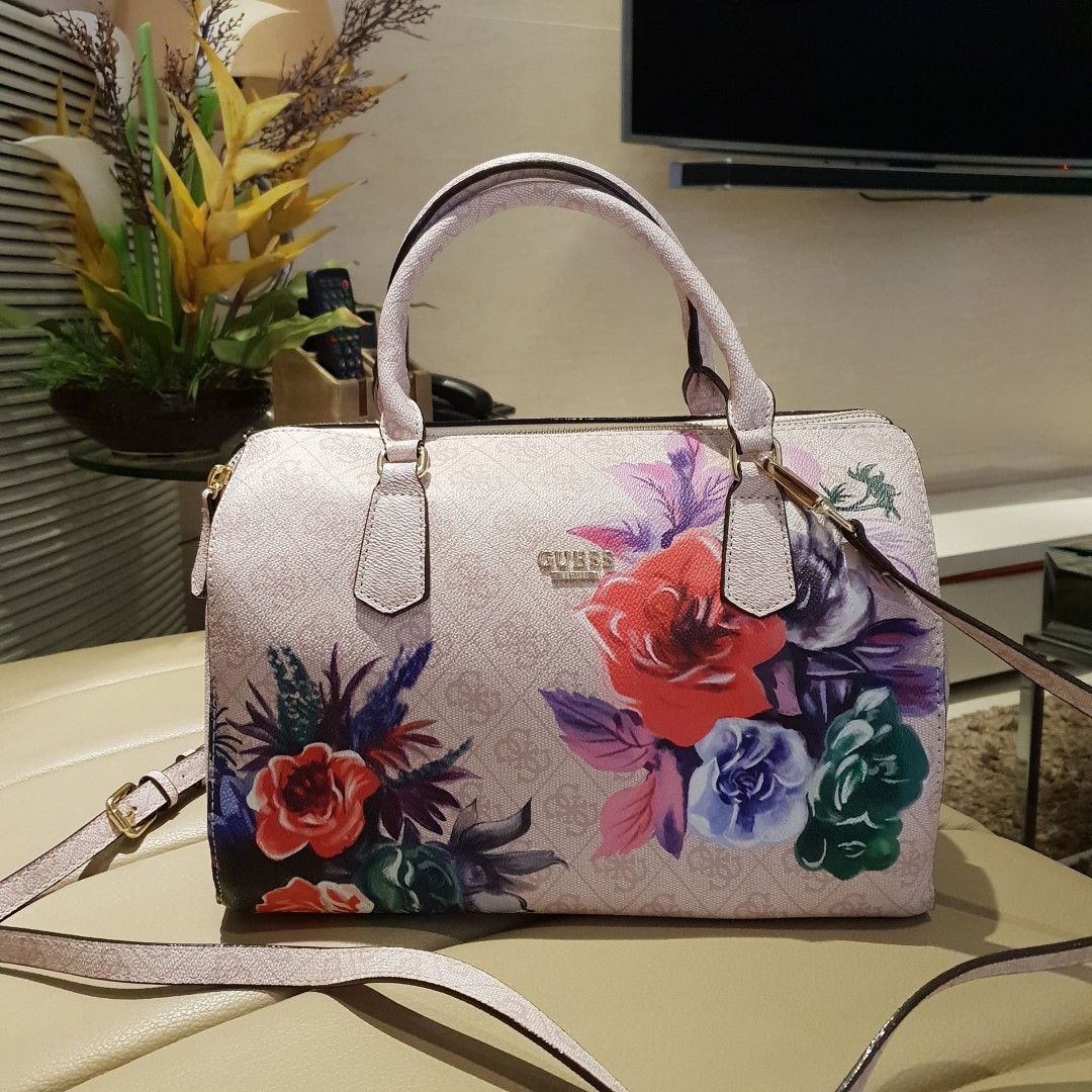 Guess handbags floral print shop