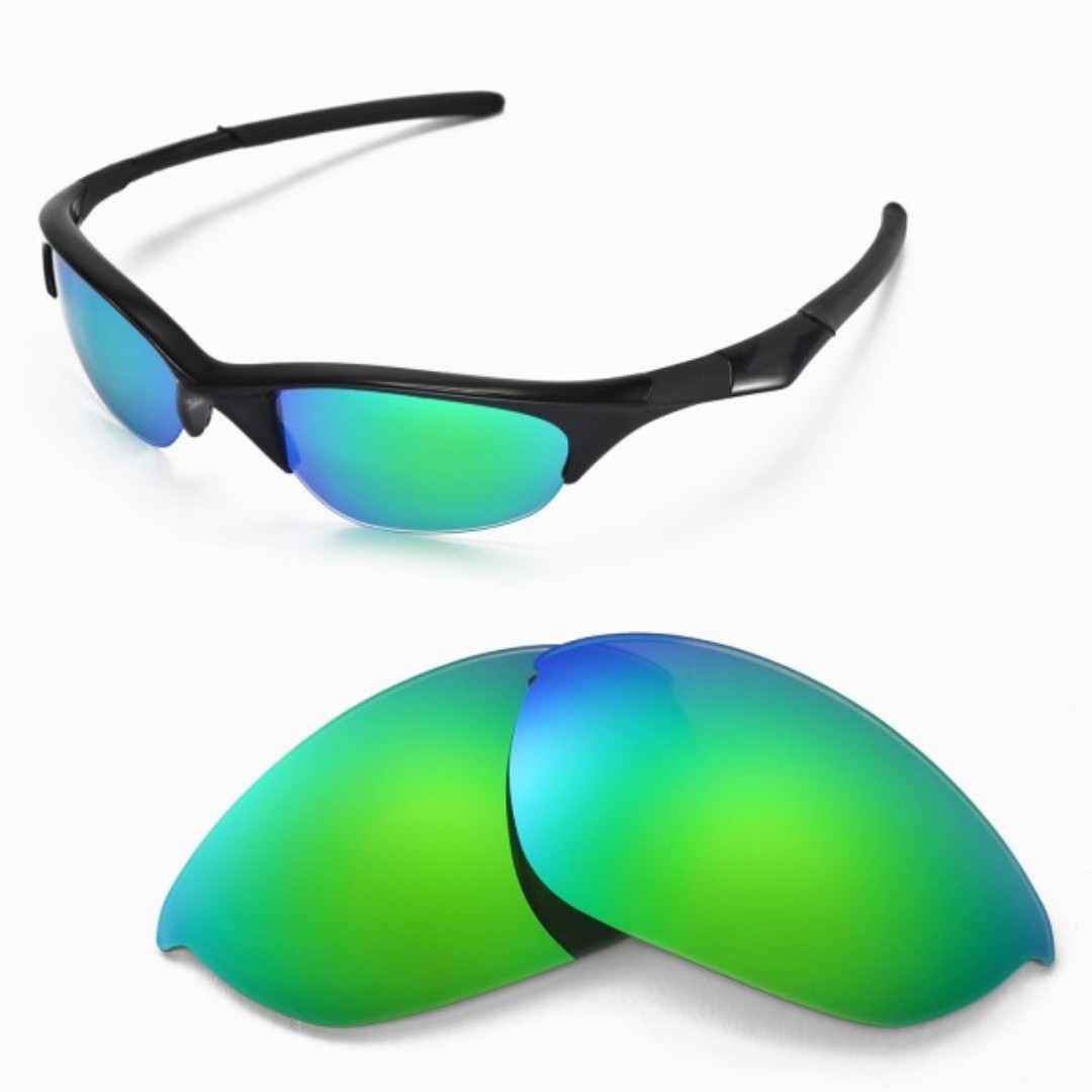 Half Jacket Emerald Green POLARIZED Replacement Walleva Lenses for