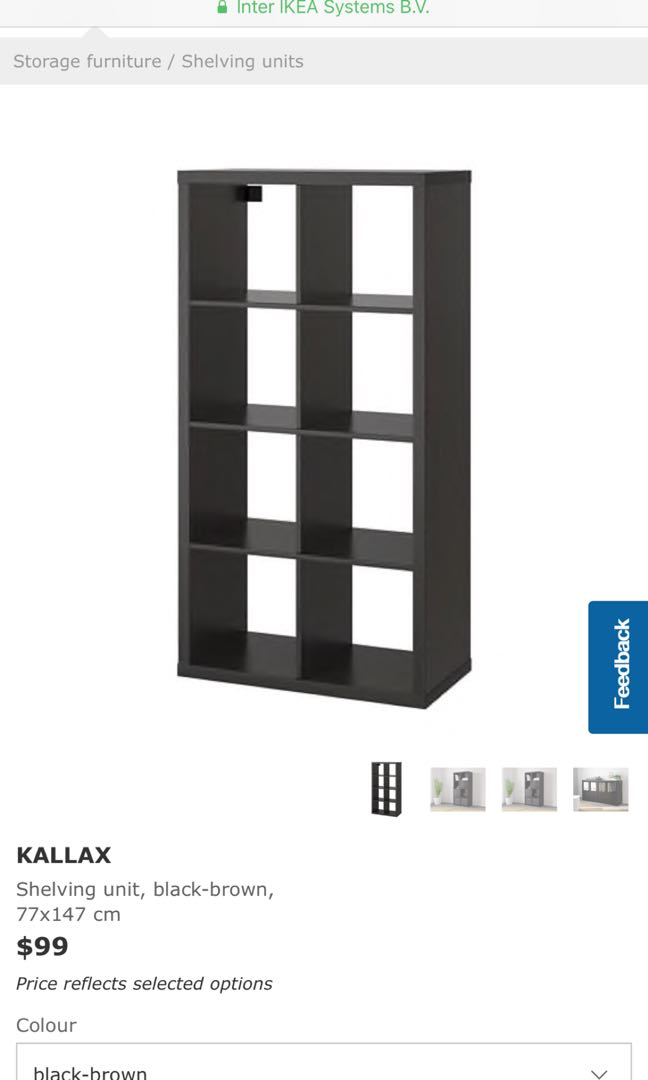 Ikea Kallax Shelving Unit Furniture Shelves Drawers On Carousell