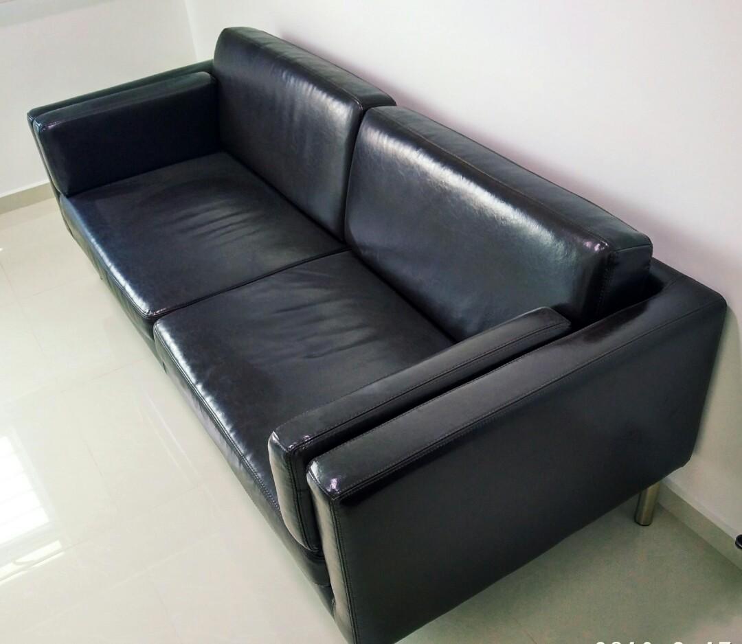 Ikea Leather Sofa 3 Seater Furniture Sofas On Carou
