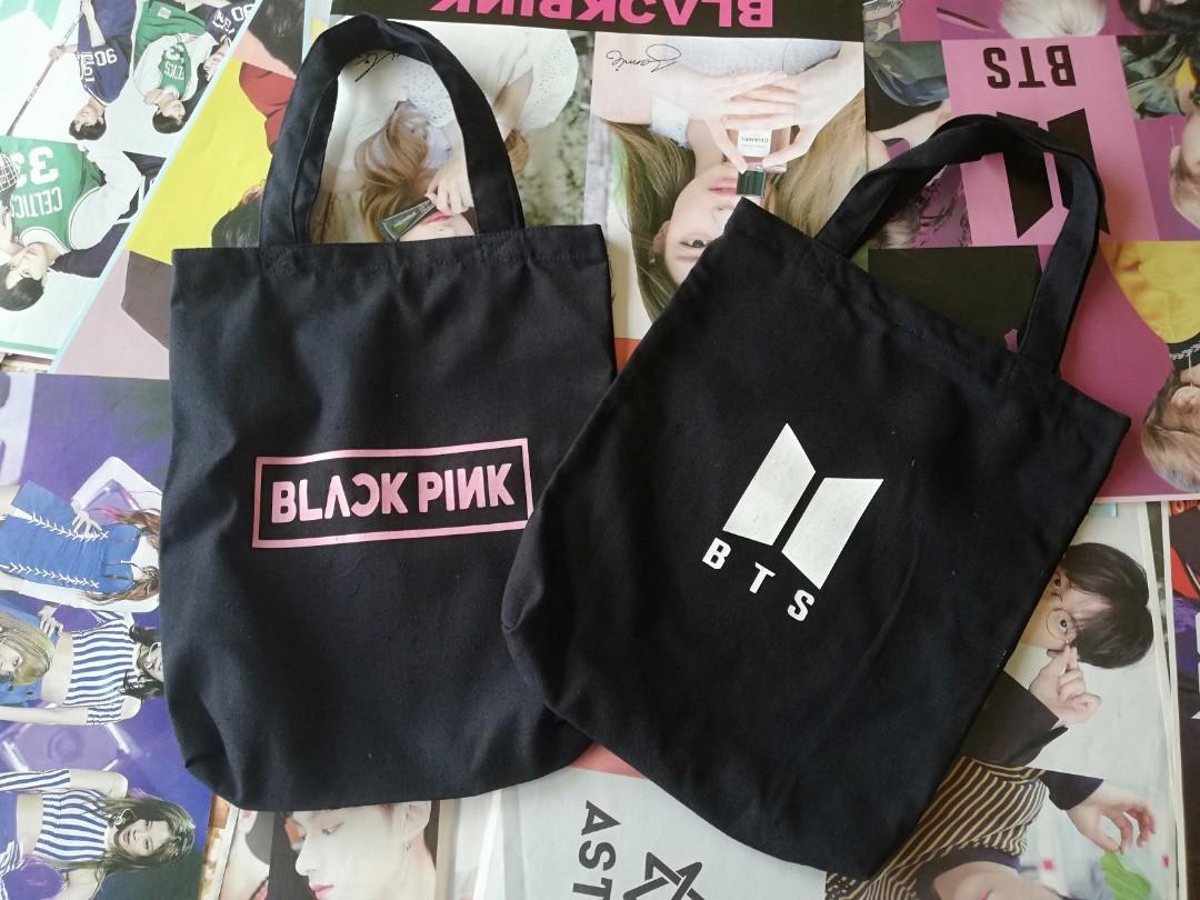 Kpop Tote bags (Blackpink, BTS) (Category: Tote Bags) located in Polangui. Submitted by kitkat0801 (Listing ID 190419945, Image 1). Description: .