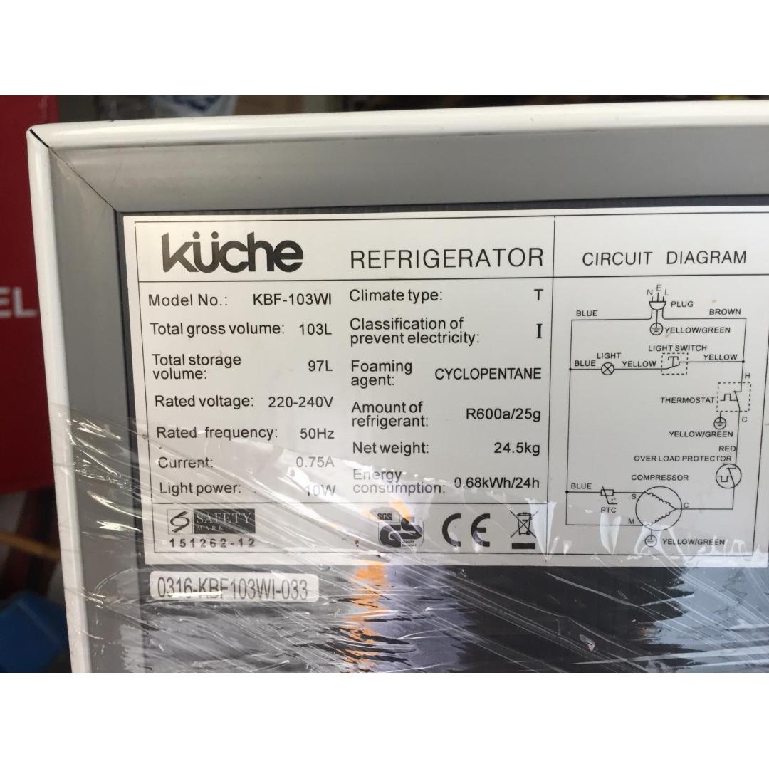 Kuche Mini Fridge, TV & Home Appliances, Kitchen Appliances