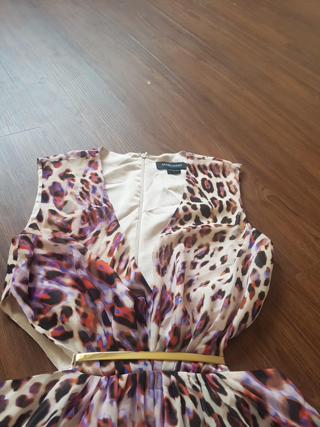marciano leopard dress