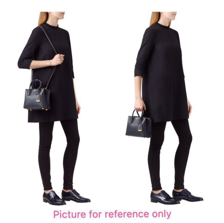 milla tote in grained leather