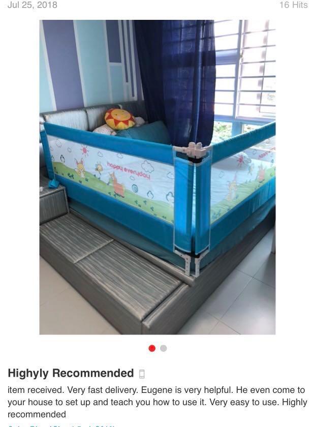 [NEWIN] Vertical Lift Bed Guard/Bed Rails, Babies & Kids, Baby Nursery