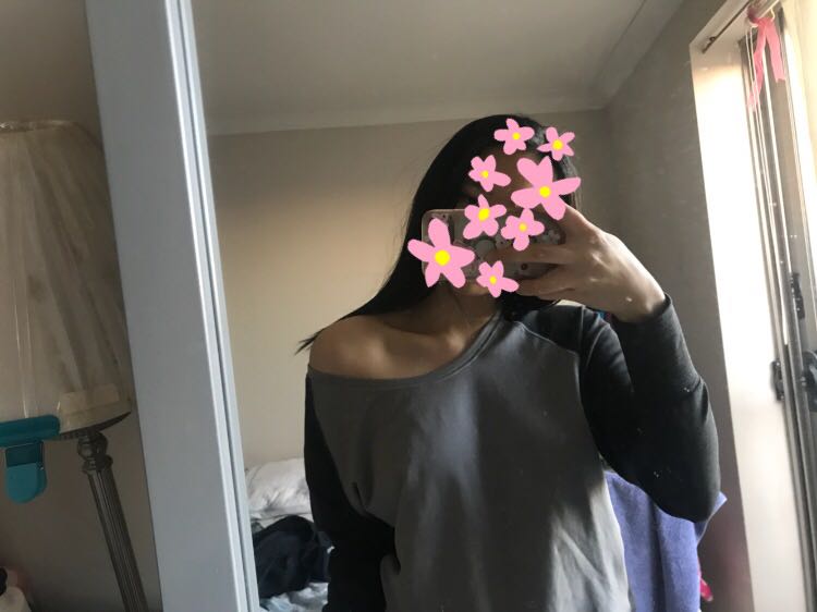 nike off shoulder top
