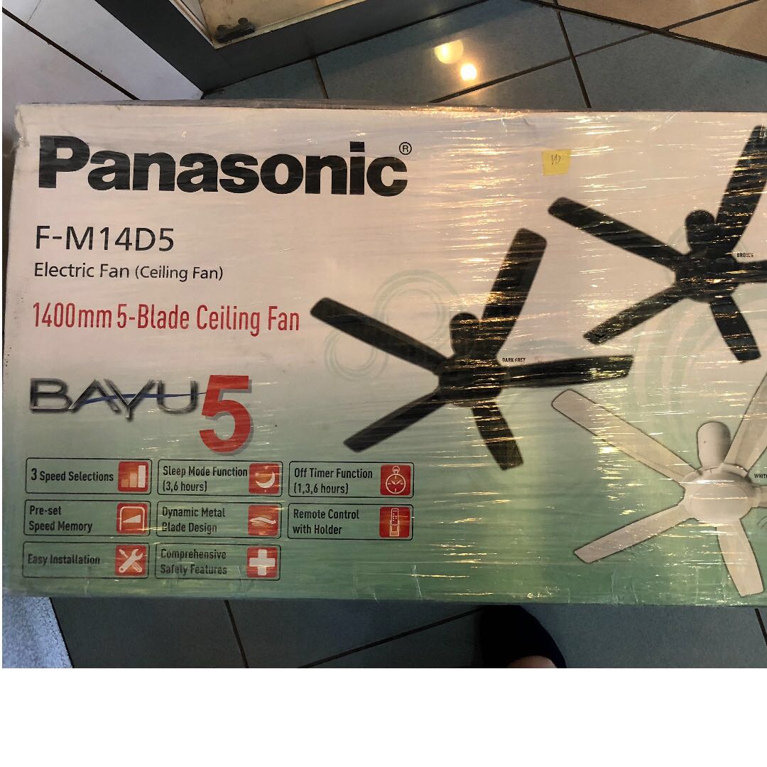 Panasonic Bayu 5 Ceiling Fan With Remote Home Furniture Others On Carousell
