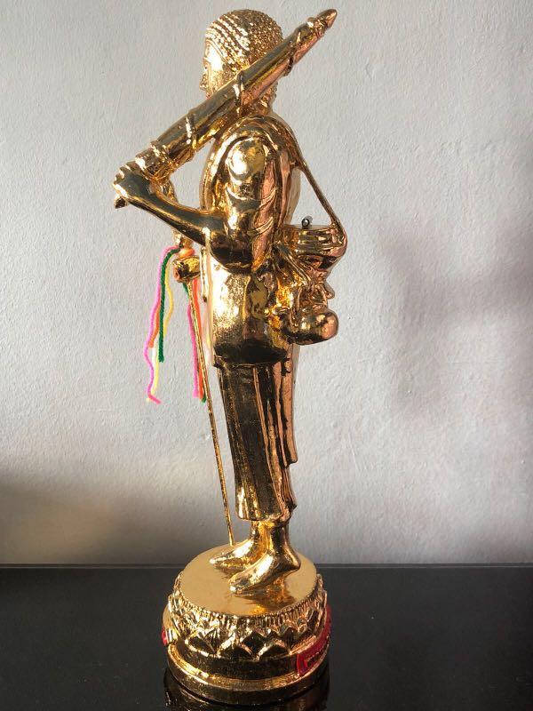 Twin-Faced Satin Bronze Takrud - Limited Edition Setthi Bucha Kru, Blessed by Luang Phor Prong, Serial Coded, Boxed