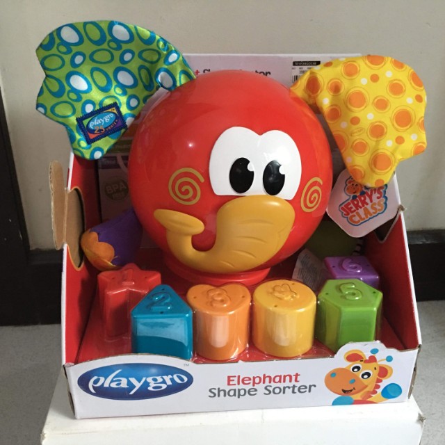 playgro elephant shape sorter