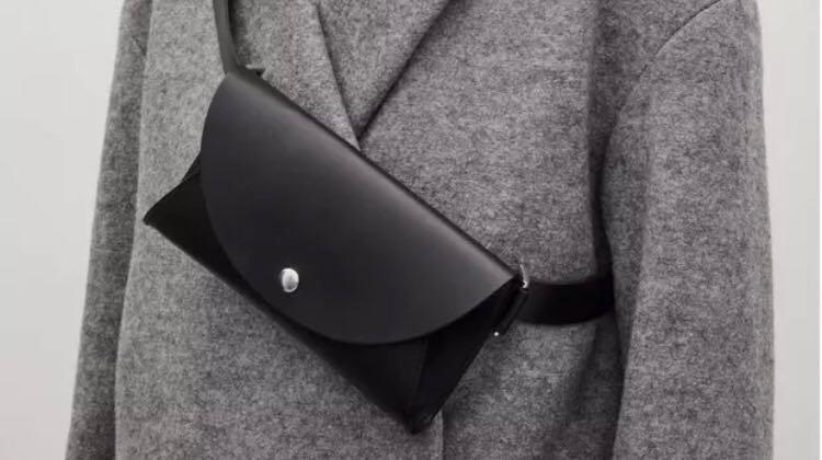 PO Black minimalist belt bag Women s Fashion Bags Wallets