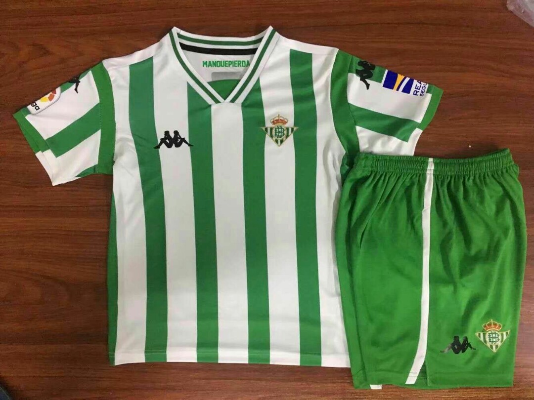 Real Betis 18 19 Home Kids Kit Sports Sports Apparel On Carousell