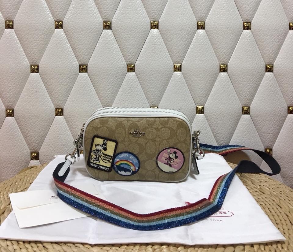 coach mickey mouse sling bag