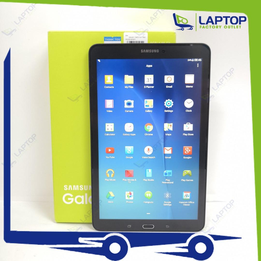 Samsung Galaxy Tab E 9 6 Wifi 8gb Black Preowned Mobile Phones Tablets Tablets On Carousell