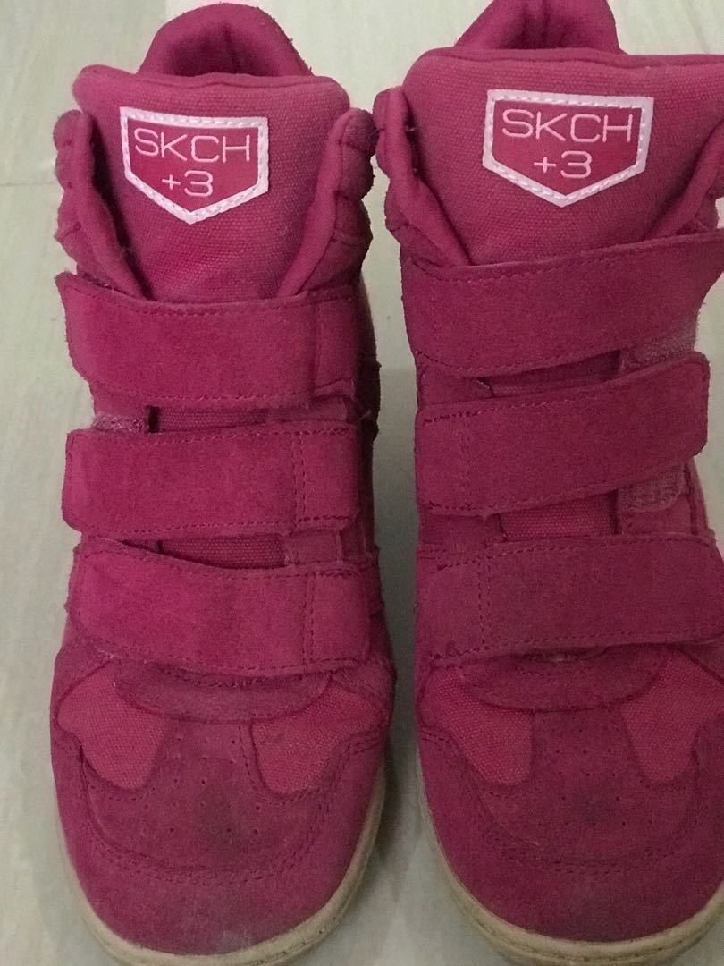 skechers wedge sneakers