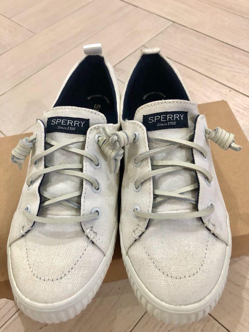 Sperry crest vibe creeper white sneakers Women s Fashion