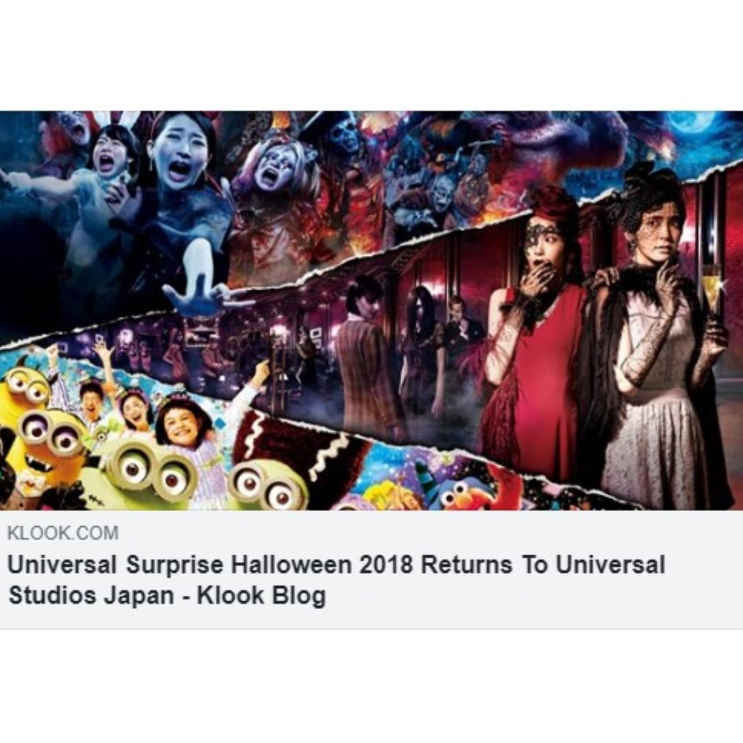 Universal Surprise Halloween 18 Returns To Universal Studios Japan Travel Overseas Attractions On Carousell