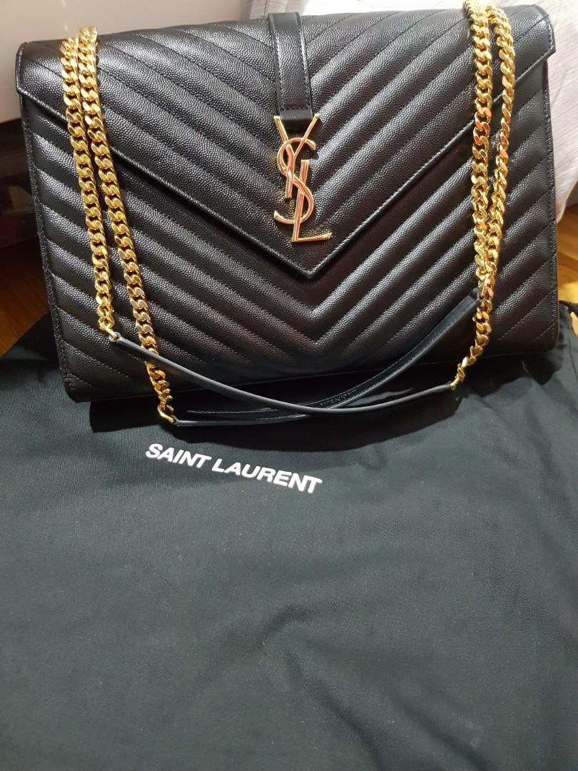 Ysl large envelope best sale chain bag