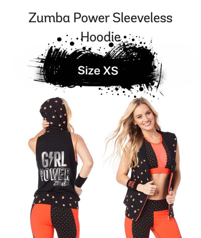 Zumba sleeveless hoodie outlet