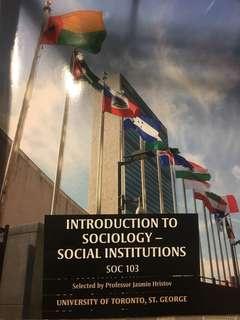 Introduction to sociology SOC103