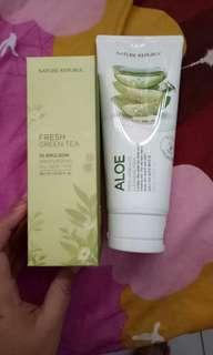 Cleansing foam dan moizturizing nature republic