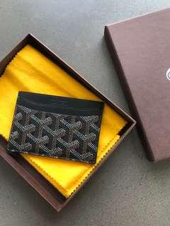 100% Authentic Goyard Black Card Holder