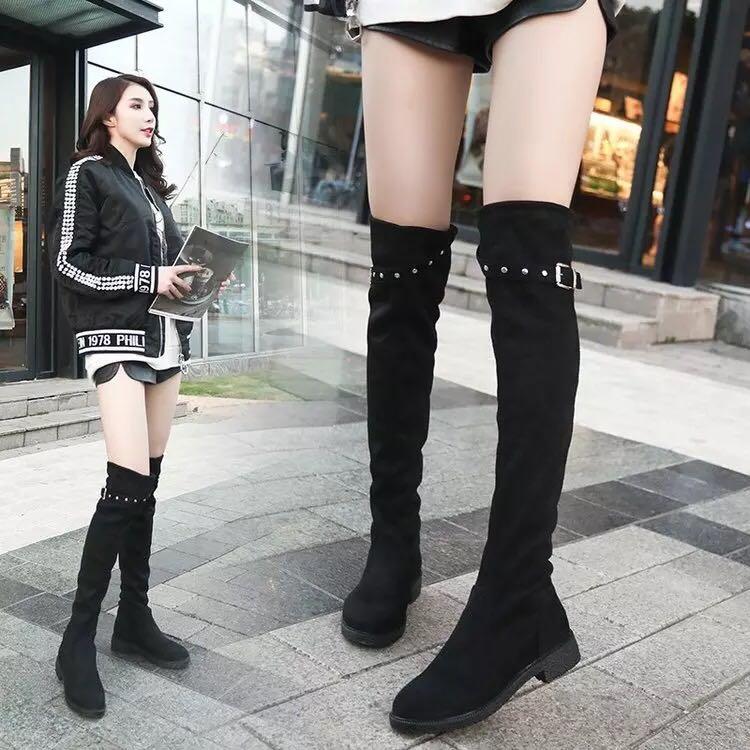 korean knee high boots