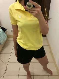 Yellow polo shirt
